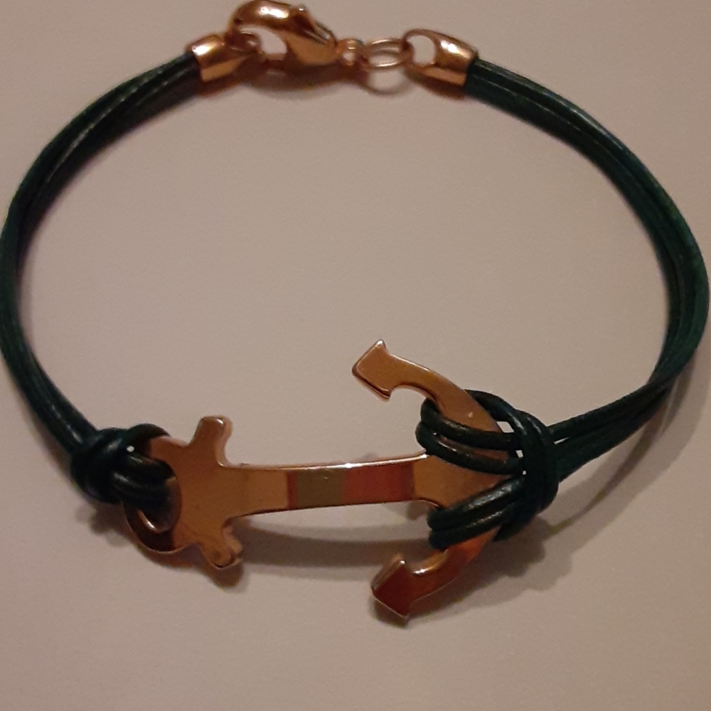 Bronze anchor bracelet Milor Italy